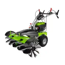 toom Baumarkt Zipper Benzin-Kehrmaschine 'ZI-KM1000' grün/schwarz 3,6 kW inklusive Schneeschild Angebot