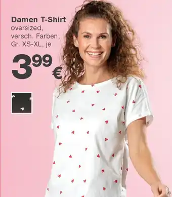 KiK Damen T-Shirt oversized Angebot