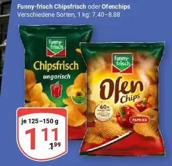 Globus Funny-frisch Chipsfrisch oder Ofenchips Angebot