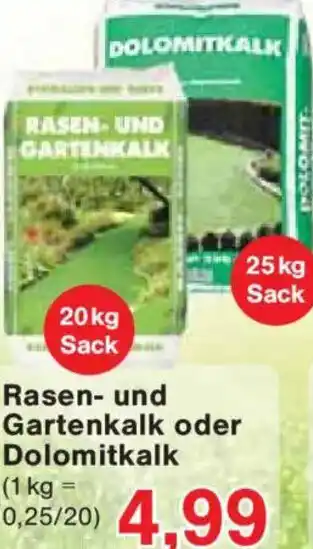 Jawoll Rasen- und Gartenkalk oder Dolomitkalk Angebot