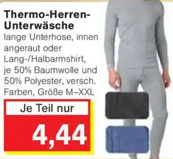 Jawoll Thermo-Herren- Unterwäsche Angebot