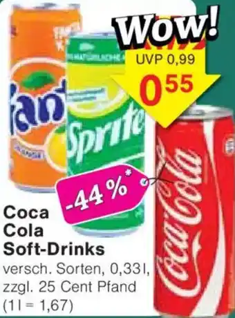 Jawoll Coca Cola Soft-Drinks Angebot