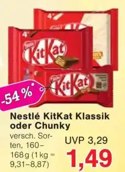 Jawoll Nestlé KitKat Klassik oder Chunky Angebot