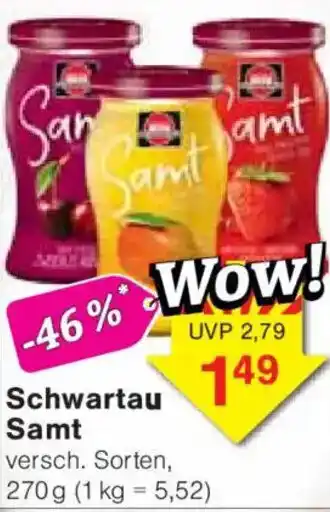 Jawoll Schwartau Samt Angebot