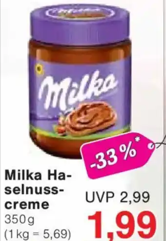 Jawoll Milka Ha- selnuss- creme Angebot