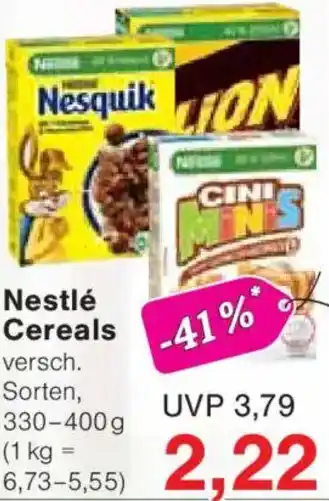 Jawoll Nestlé Cereals Angebot