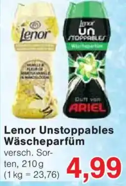 Jawoll Lenor Unstoppables Wäscheparfüm Angebot