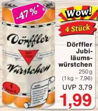 Jawoll Dörffler Jubi- läums- Würstchen Angebot