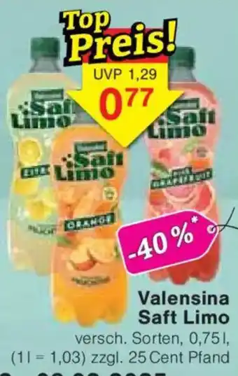 Jawoll Valensina Saft Limo Angebot