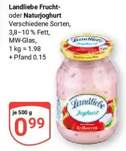 Globus Landliebe Frucht- oder Naturjoghurt Angebot