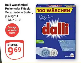 Globus Dalli Waschmittel Pulver oder Flüssig Angebot