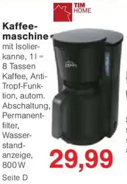 Jawoll TIM HOME Kaffee- maschine Angebot