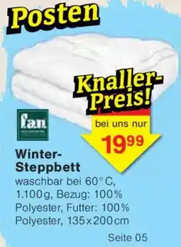 Jawoll fan Winter- Steppbett Angebot