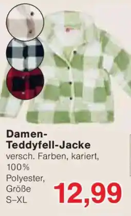 Jawoll Damen- Teddyfell-Jacke Angebot