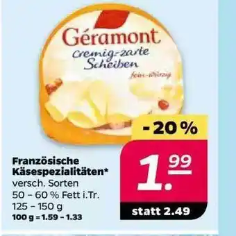 NETTO Géramont Französische Käsespezialitäten Angebot