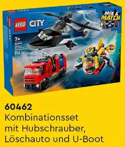 Lego LEGO CITY 60462 Kombinationsset mit Hubschrauber, Löschauto und U-Boot Angebot