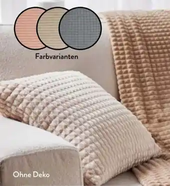 Aldi Nord Home Creation Fleece Flanell-Kissen Angebot