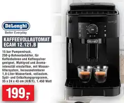 Handelshof DeLonghi Kaffeevollautomat ecam 12.121.b Angebot