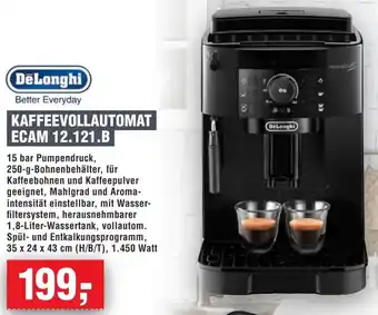 Handelshof DeLonghi Kaffeevollautomat ecam 12.121.b Angebot