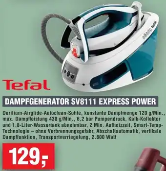 Handelshof Tefal dampfgenerator sv8111 express power Angebot