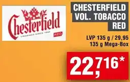 Handelshof Chesterfield vol. tobacco red Angebot