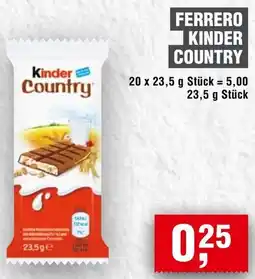 Handelshof Ferrero kinder country Angebot