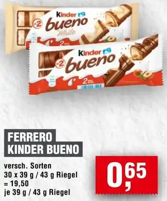 Handelshof Ferrero kinder bueno Angebot