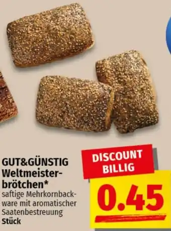 nah & gut GUT&GÜNSTIG Weltmeisterbrötchen Angebot