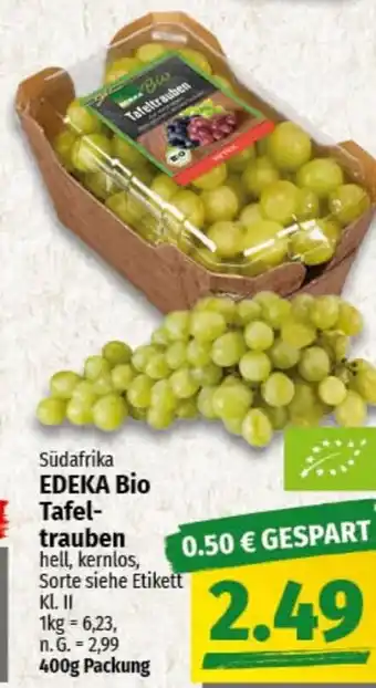 nah & gut EDEKA Bio Tafeltrauben Angebot