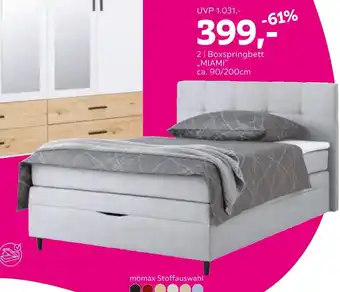 Mömax Boxspringbett „miami“ Angebot