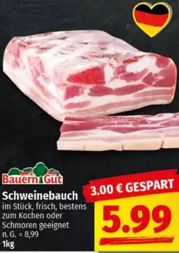 nah & gut Bauern Gut Schweinebauch Angebot