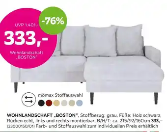 Mömax Wohnlandschaft „boston“ Angebot