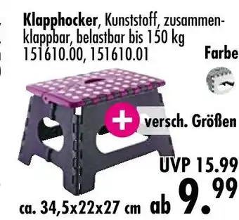 Möbel Boss Klapphocker Angebot