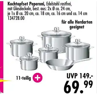 Möbel Boss Kochtopfset peperoni Angebot