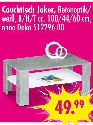 Möbel Boss Couchtisch joker Angebot