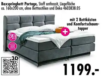 Möbel Boss Boxspringbett portage Angebot