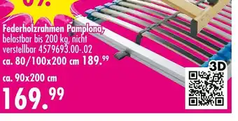 Möbel Boss Federholzrahmen pamplona Angebot