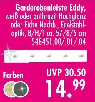 Möbel Boss Garderobenleiste eddy Angebot