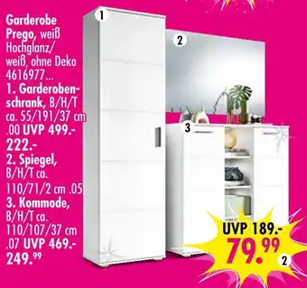 Möbel Boss Garderobe kommodenserie prego Angebot