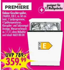 Möbel Boss Premiere einbau-geschirrspüler Angebot