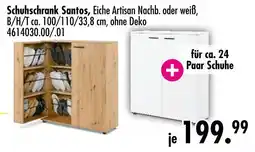 Möbel Boss Schuhschrank santos Angebot