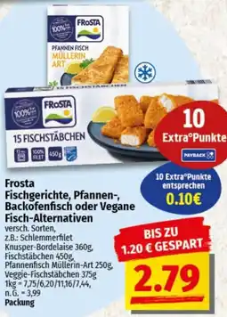 nah & gut Frosta Fischgerichte, Pfannen-, Backofenfisch oder Vegane Fisch-Alternativen Angebot