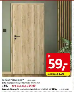 Bauhaus Türblatt 'claveland' Angebot