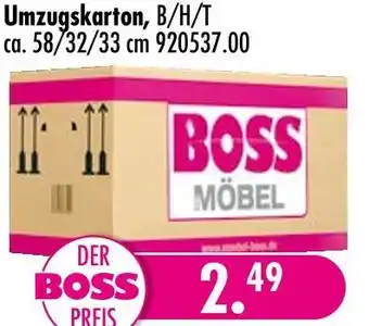 Möbel Boss Umzugskarton Angebot