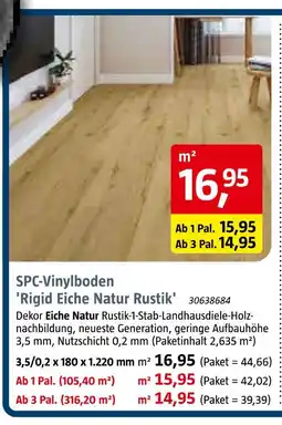 Bauhaus Spc-vinylboden 'rigid eiche natur rustik' Angebot