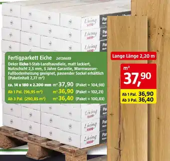 Bauhaus Fertigparkett eiche Angebot