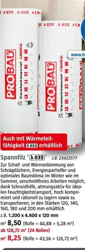 Bauhaus Probau spannfilz Angebot