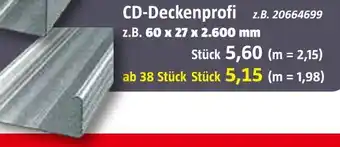 Bauhaus Cd-deckenprofi Angebot