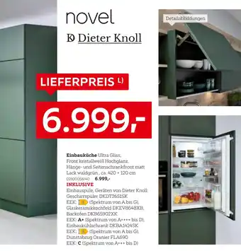 XXXLutz Novel + dieter knoll einbauküche ultra gliss Angebot