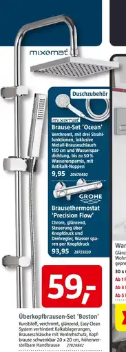 Bauhaus Mixomat oder grohe überkopfbrausen-set, brause-set oder brausethermostat Angebot